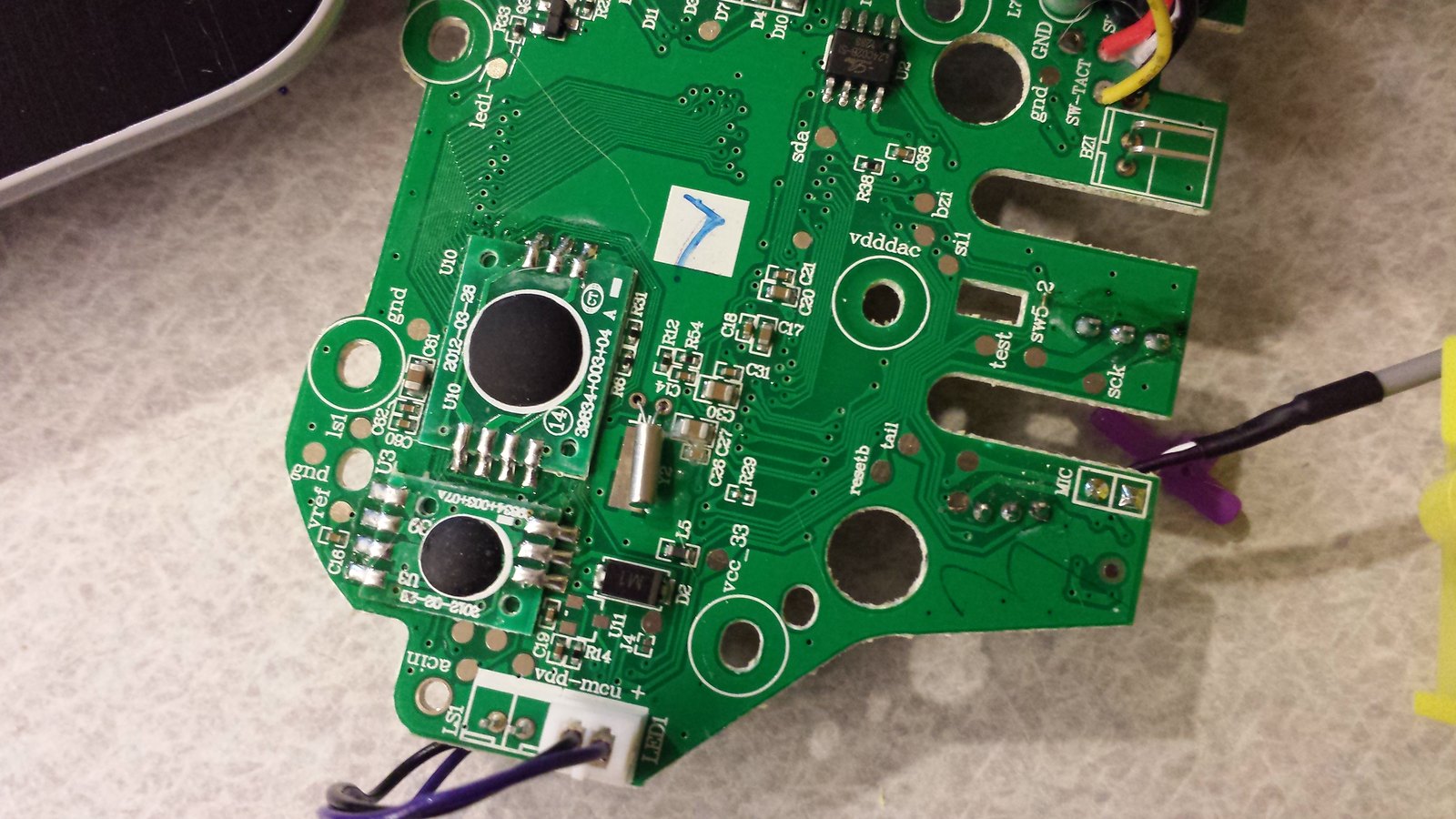 Furby circuit board used for ROM work