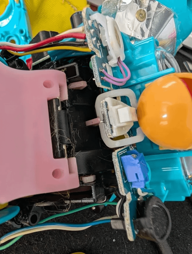 Furby mouth hook before removal