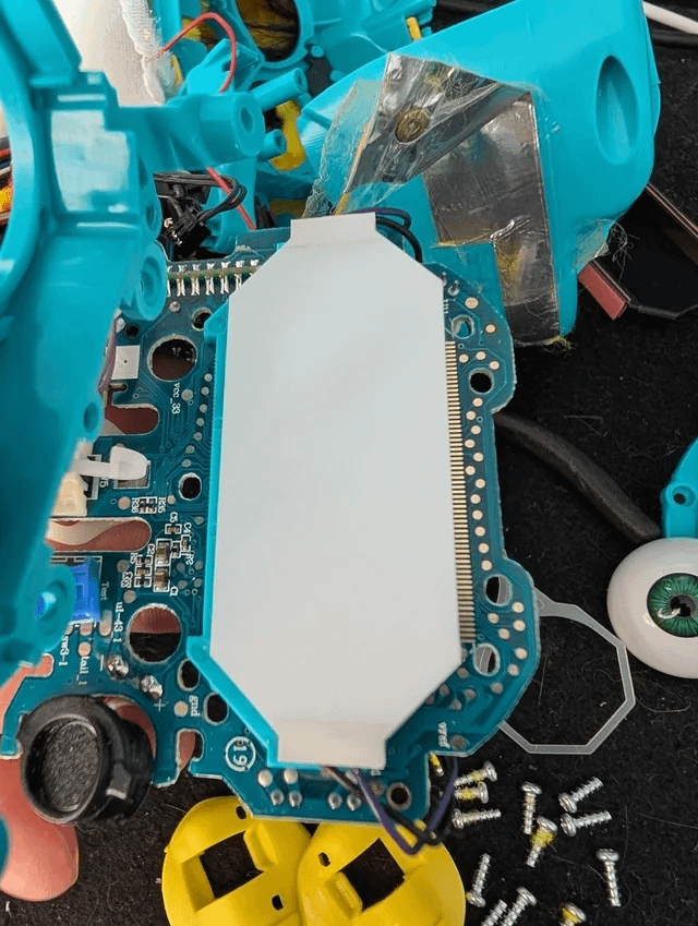 White LCD backlight panel for the Furby eyes